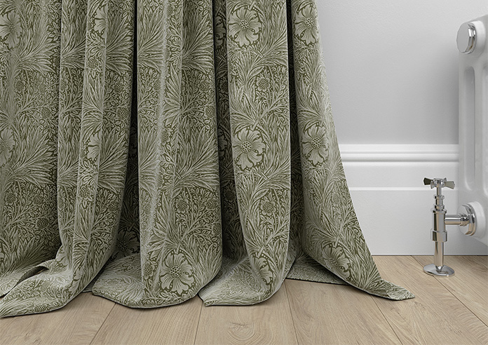 William Morris At Home Marigold Velvet, Sage - Made to Measure Curtains - Image 6